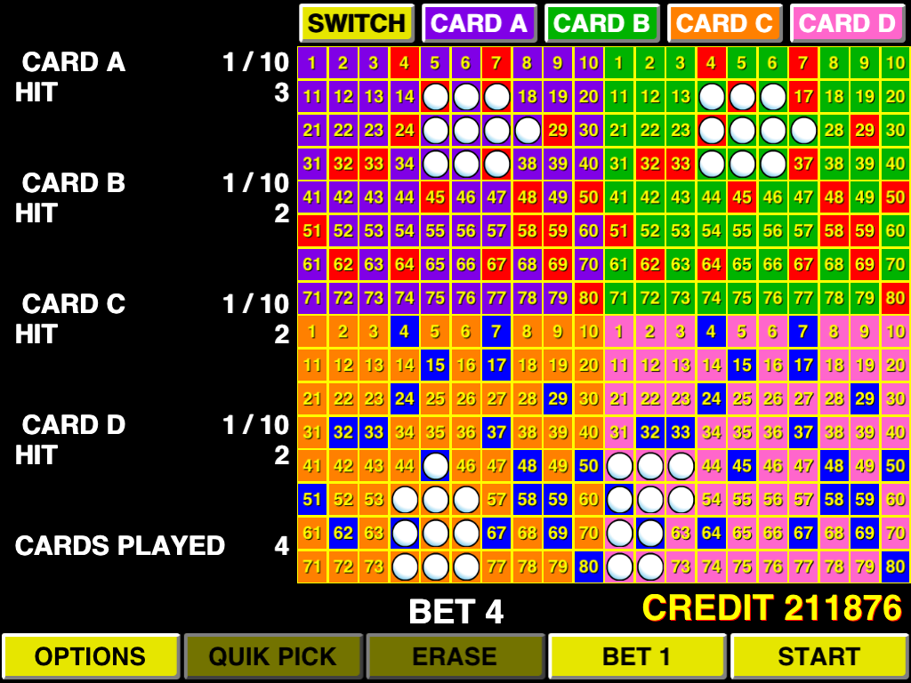 Change the Ball picking speed from slow to super fast! Volume Controls on sound effects and background casino audio